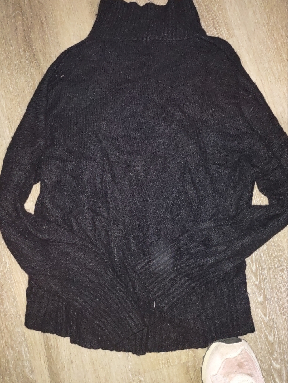 Black Long Sleeve Turtleneck Sweater